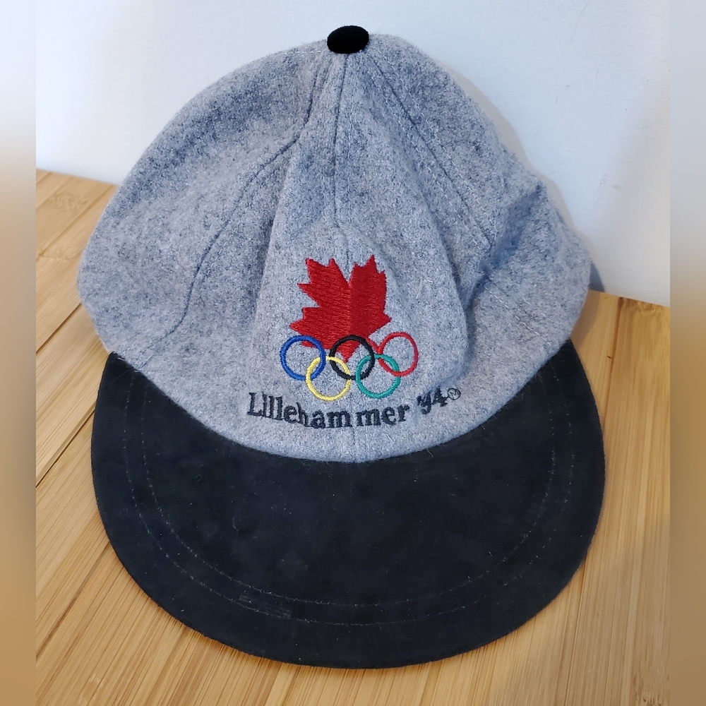 Vintage Lillehammer 1994 Hat Strapback Baseball Patch Cap Olympics Wool Retro